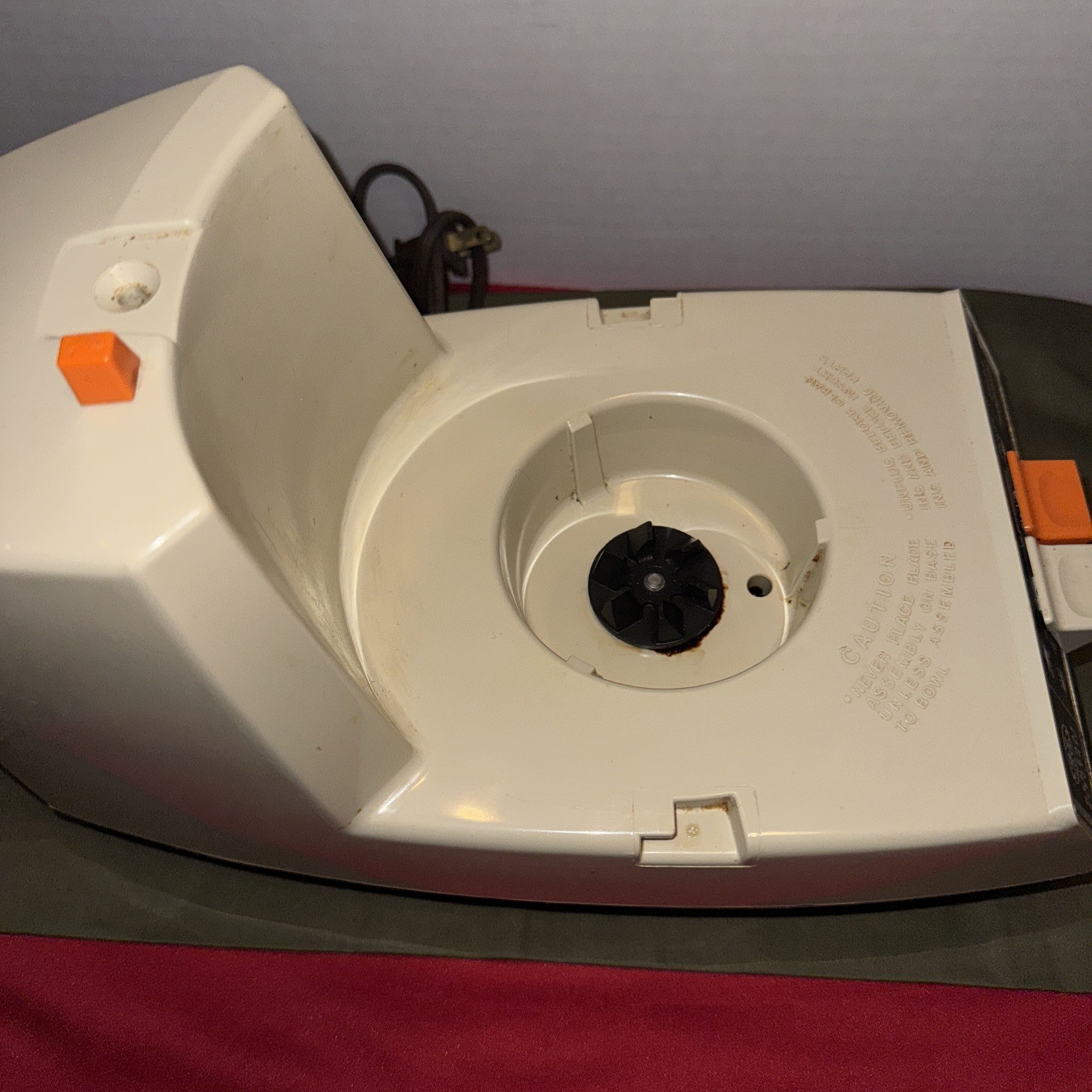General Electric GE Food Processor Chopper Slicer Shredder D5FP1 Vintage Tested