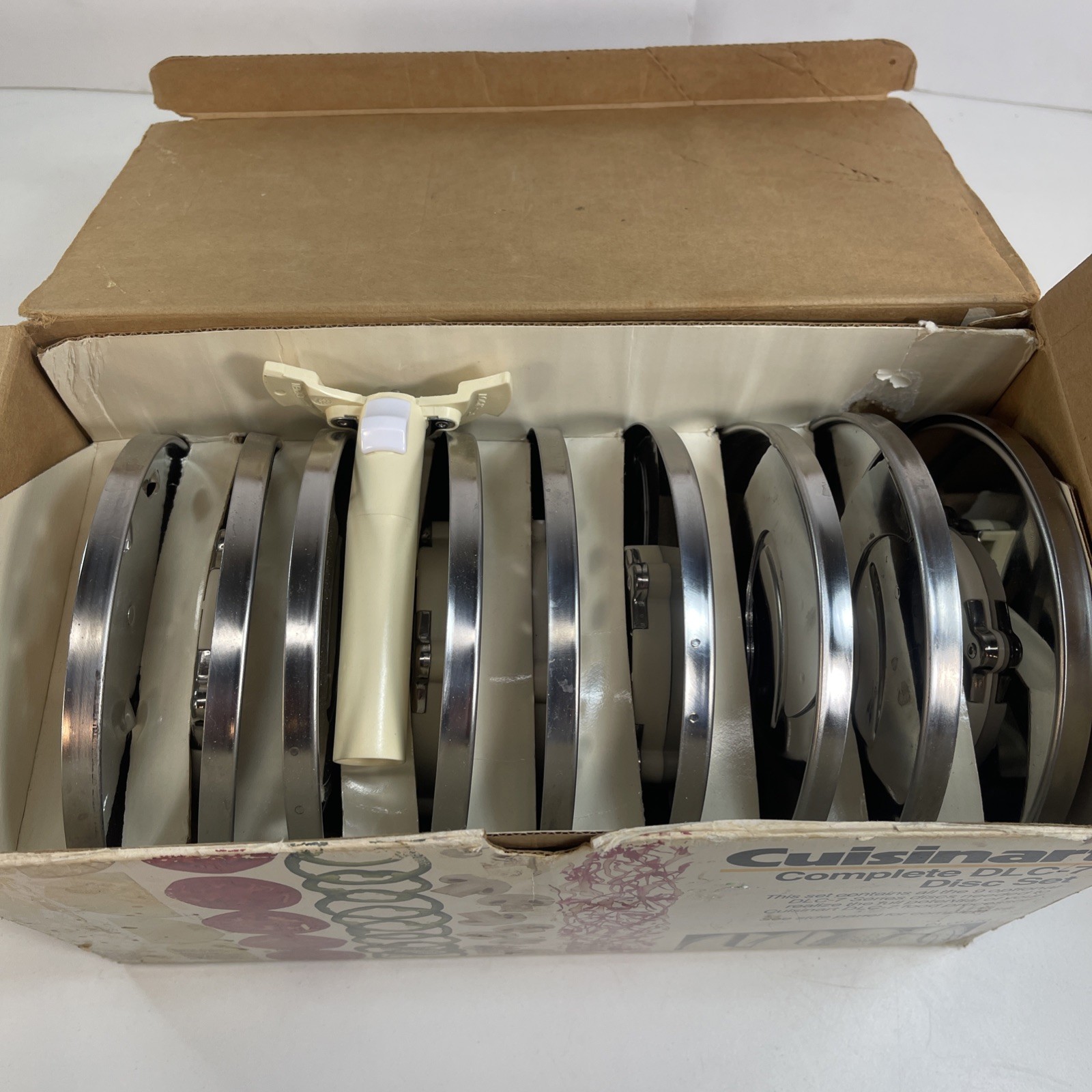 Cuisinart DLC-7 Food Processor 9 Disc Set DLC-070 Blades – Complete