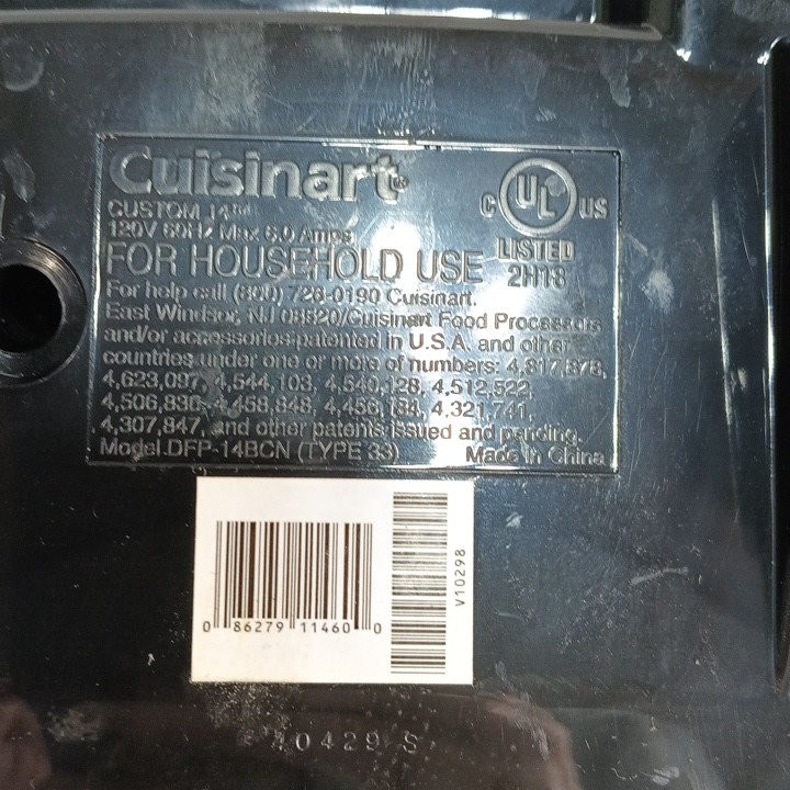 Cuisinart DFP-14N Custom 14-Cup Food Processor 720W Stainless Pre-Owned