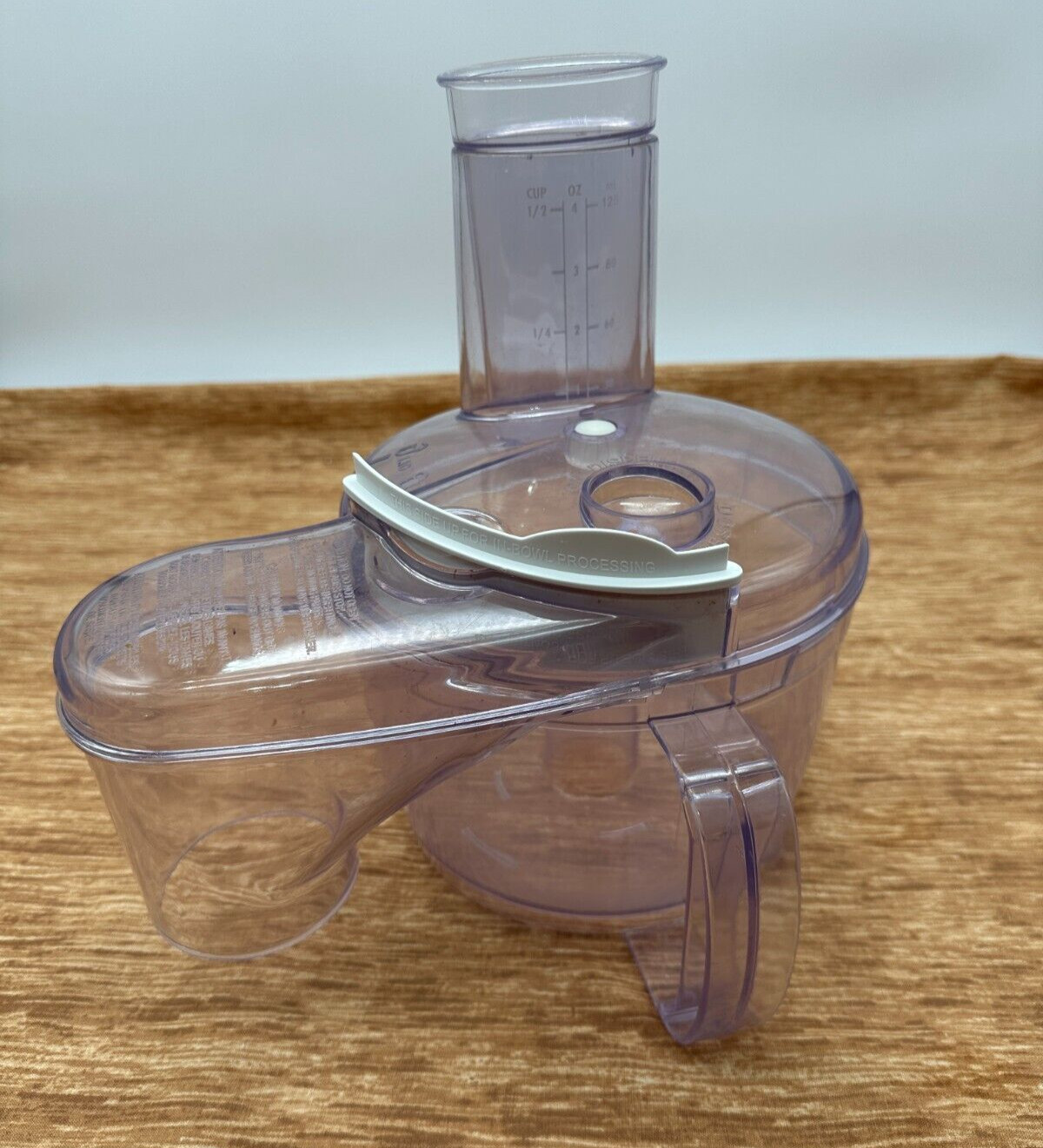 Lot Vintage Hamilton Beach Food Processor 70550RL Work Bowl Lid Pusher Dam