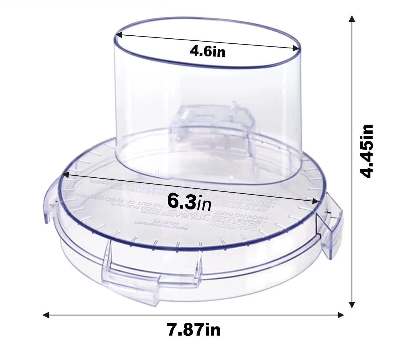 Replacement Top Lid Bowl Feeder Cover DLC-117BGTX for Cuisinart DLC-10