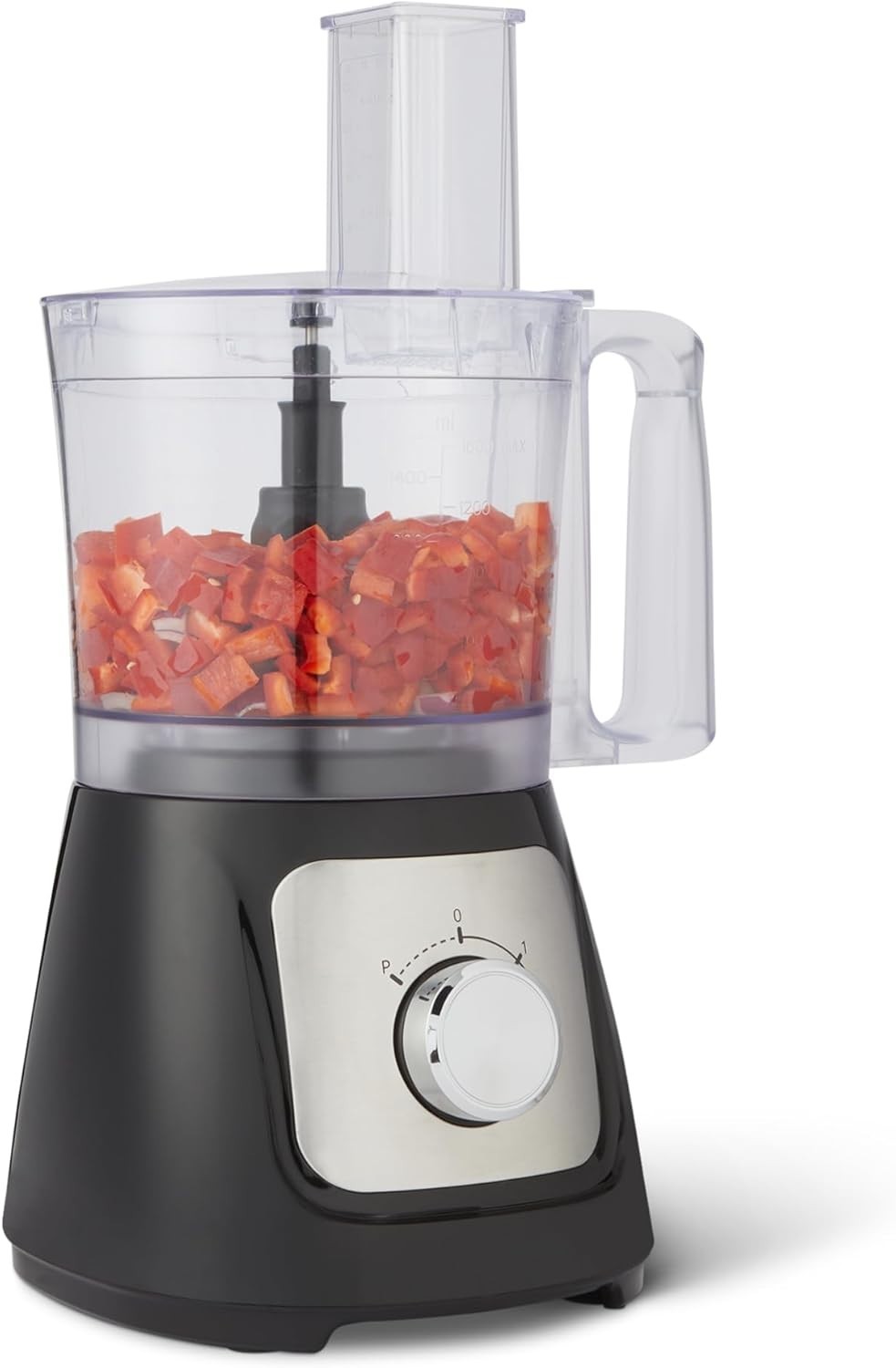 Procesador de alimentos y picador de verduras, recipiente de 10 tazas, 2 velocid
