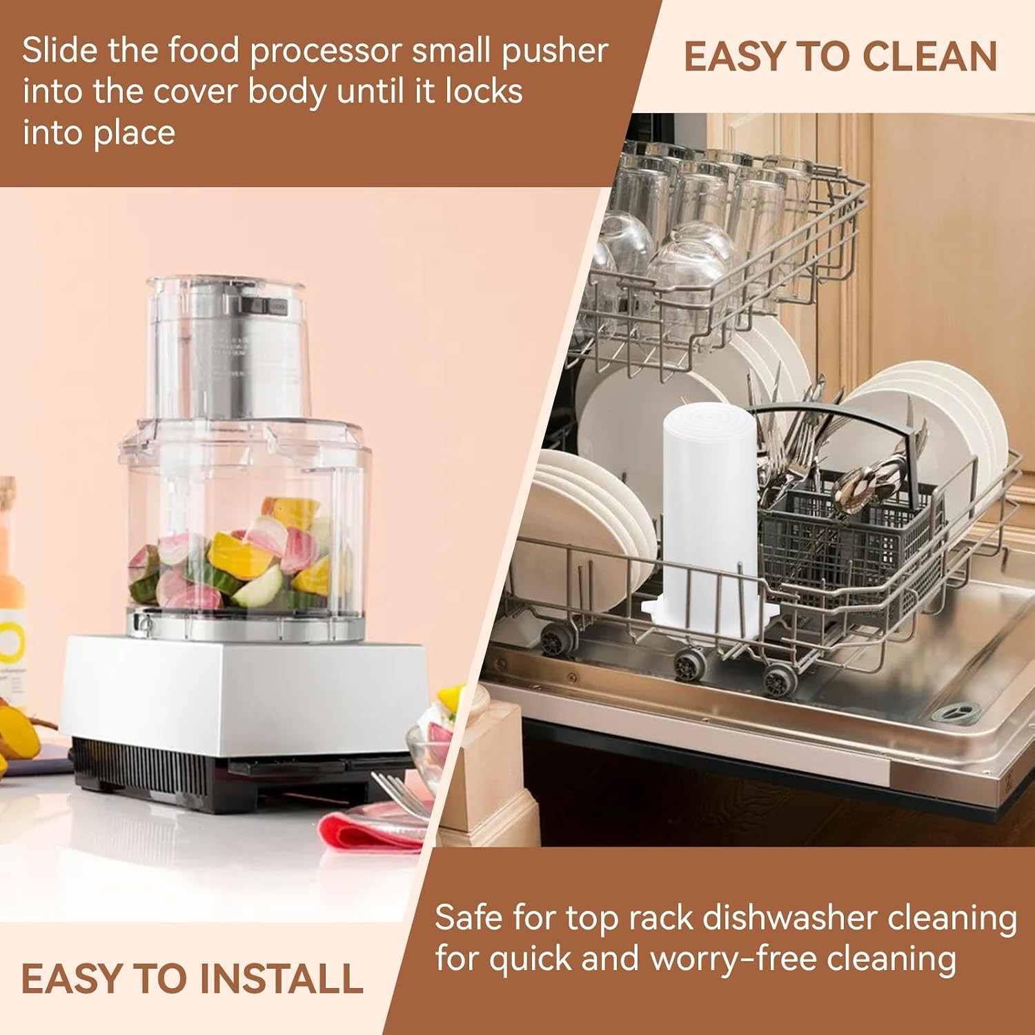 Replacement Small Pusher for Cuisinart Food Processors | Fits Multiple Models