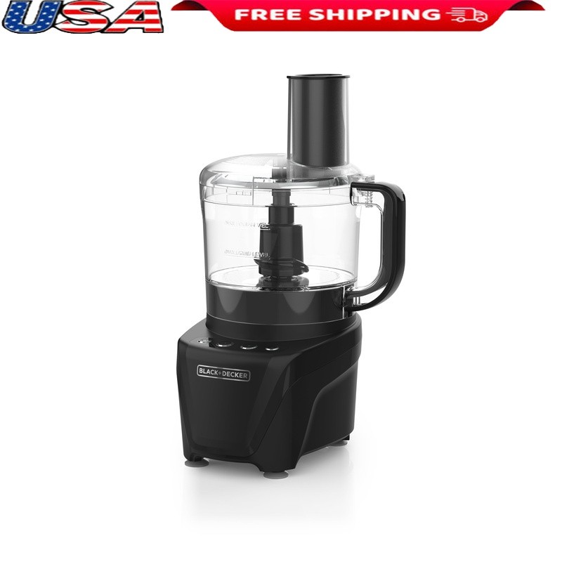 Easy Assembly 8-Cup Food Processor 850W Dual Speed Stainless Steel Blade New