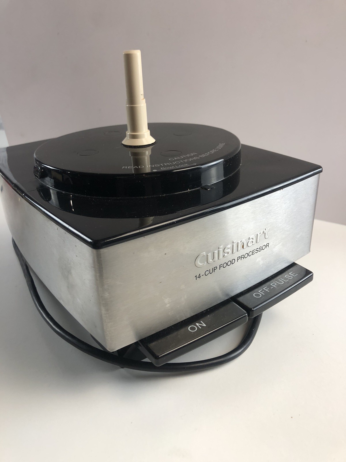 Cuisinart Custom 14 Cup Food Processor Black Stainless Motor Base Only DFP-14BCN