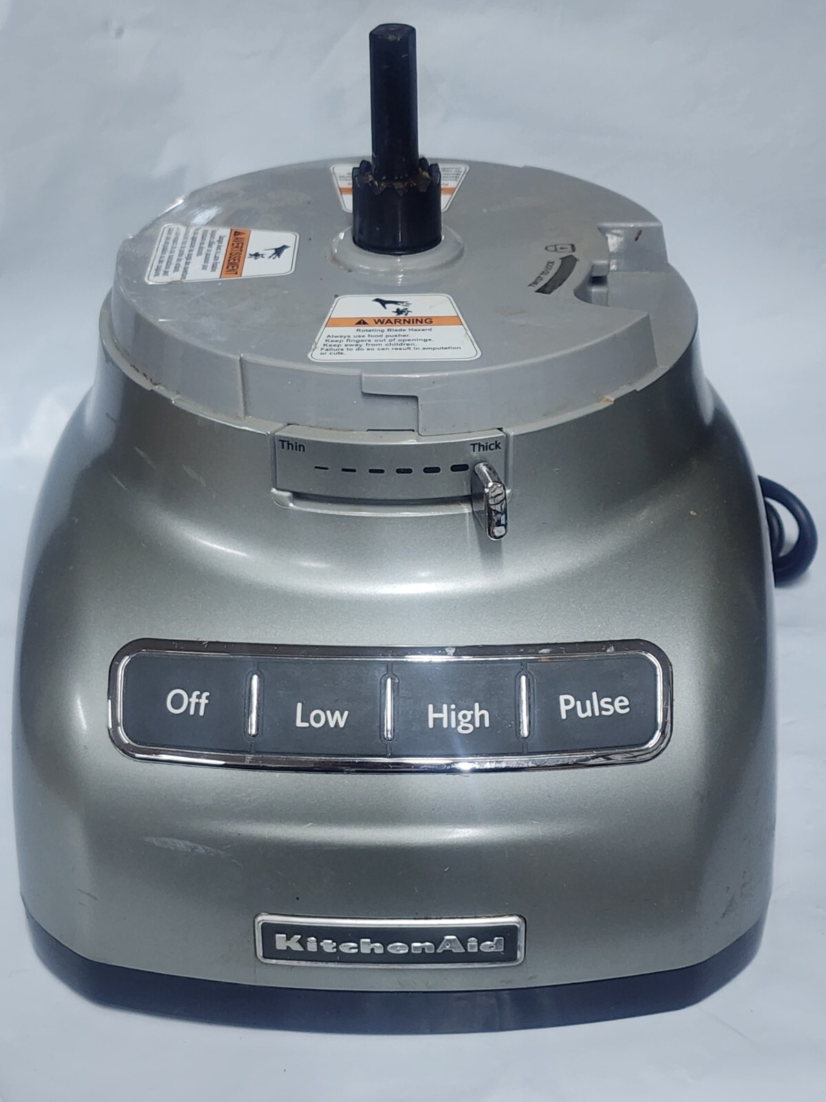 KITCHENAID FOOD PROCESSOR KFP1333CUO SILVER MOTOR BASE ONLY TESTED. WORKING M5.2