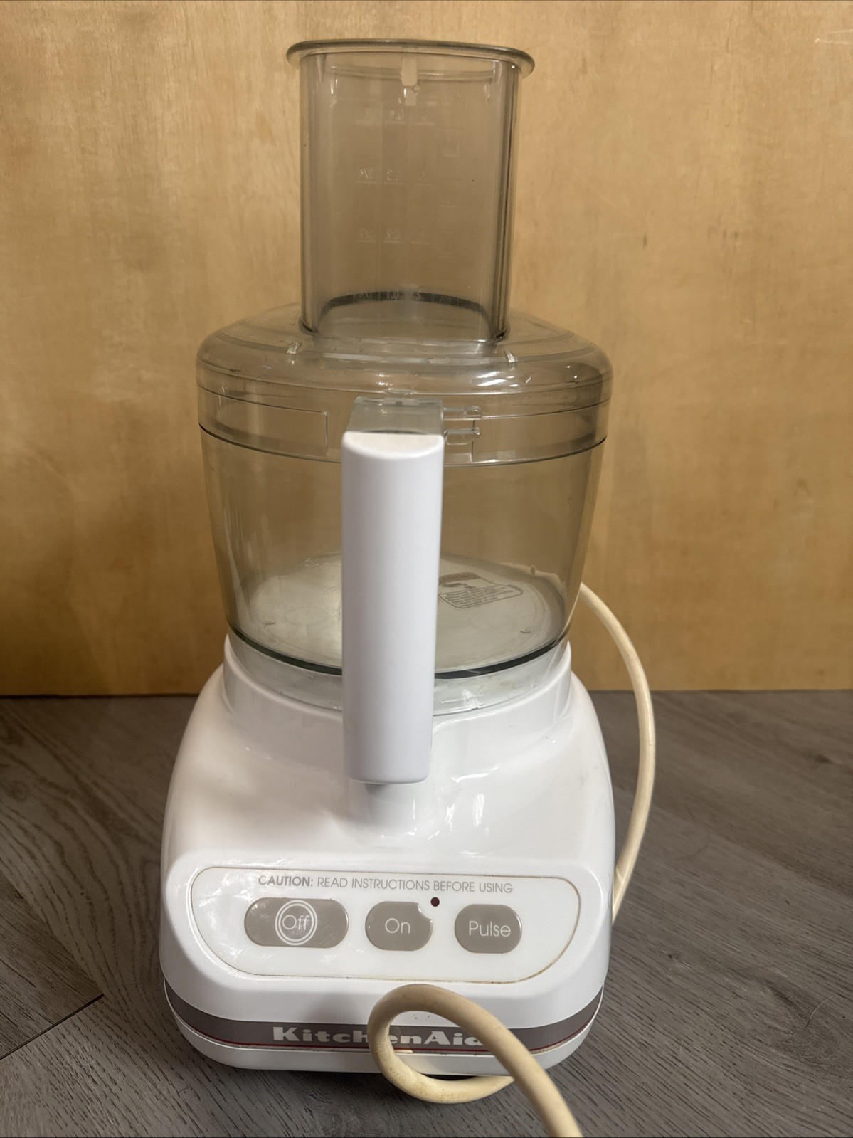 KitchenAid Ultra Power Food Processor 11 Cup KFP600WH W/Attachments Case, Works