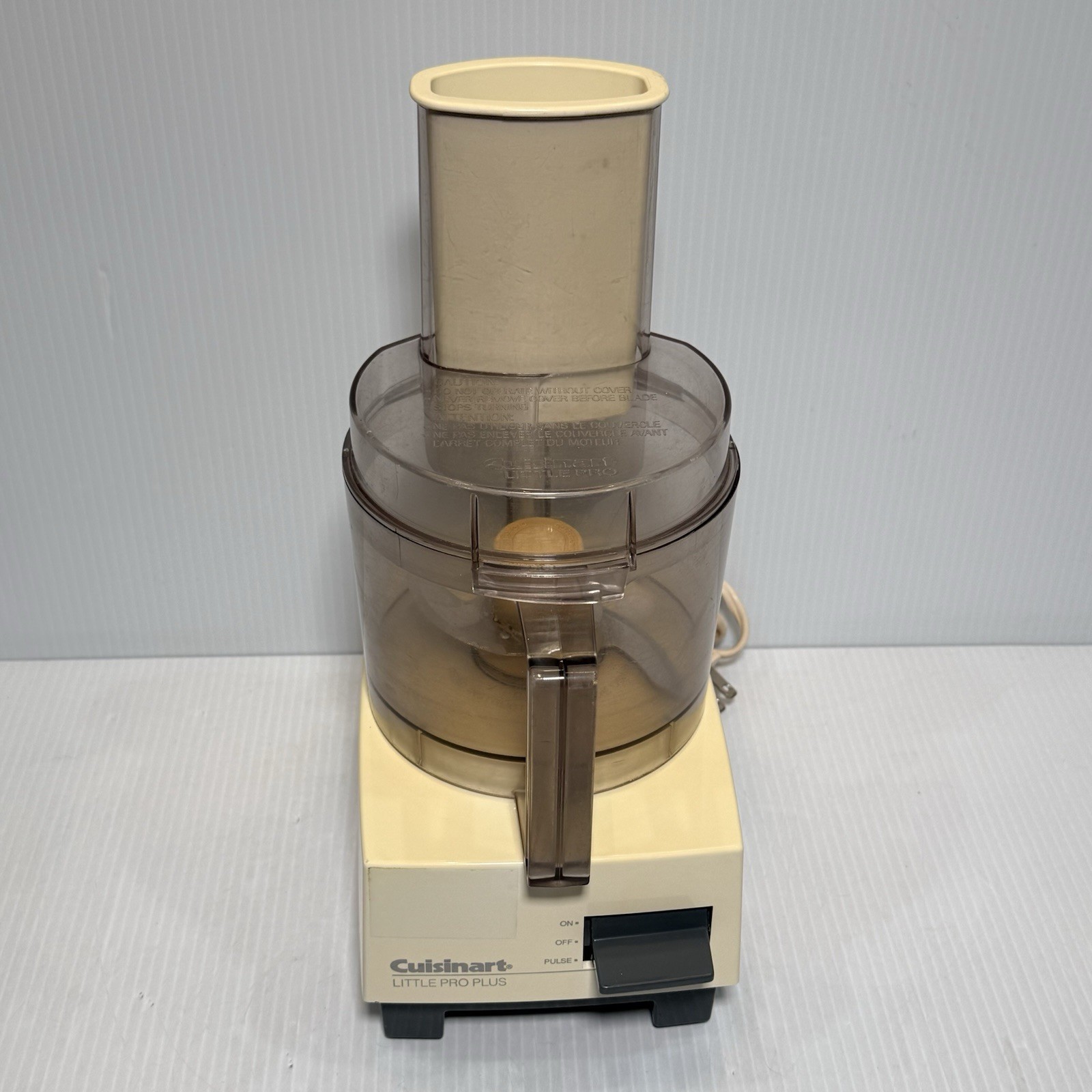 Cuisinart Little Pro Plus Food Processor Lid Blade Pusher WORKS