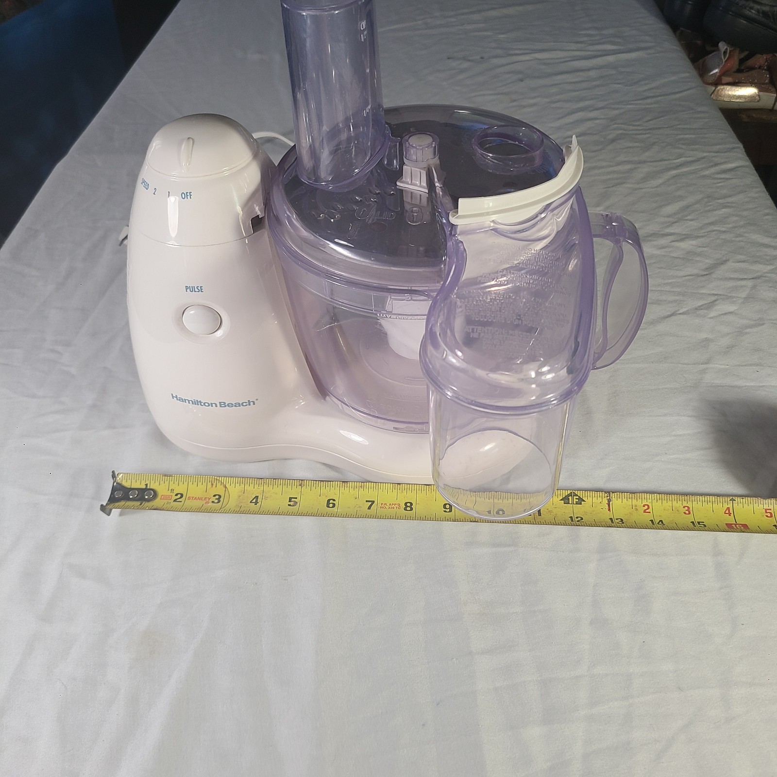 Hamilton Beach Food Processor Model 70550R 120V~60Hz 350W Max.