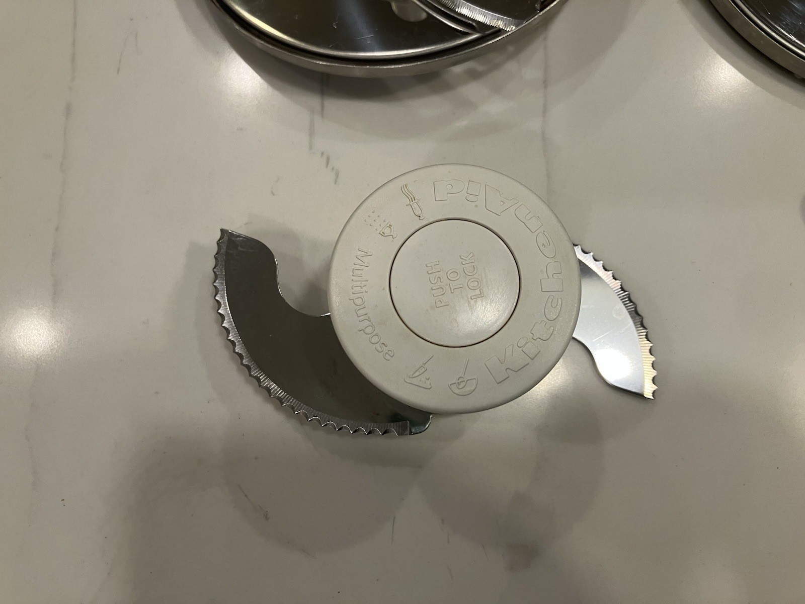 KitchenAid KFP0711CU0 7 Cup S Blade Slice Shred Disc Set w/ Adapter OEM Nice