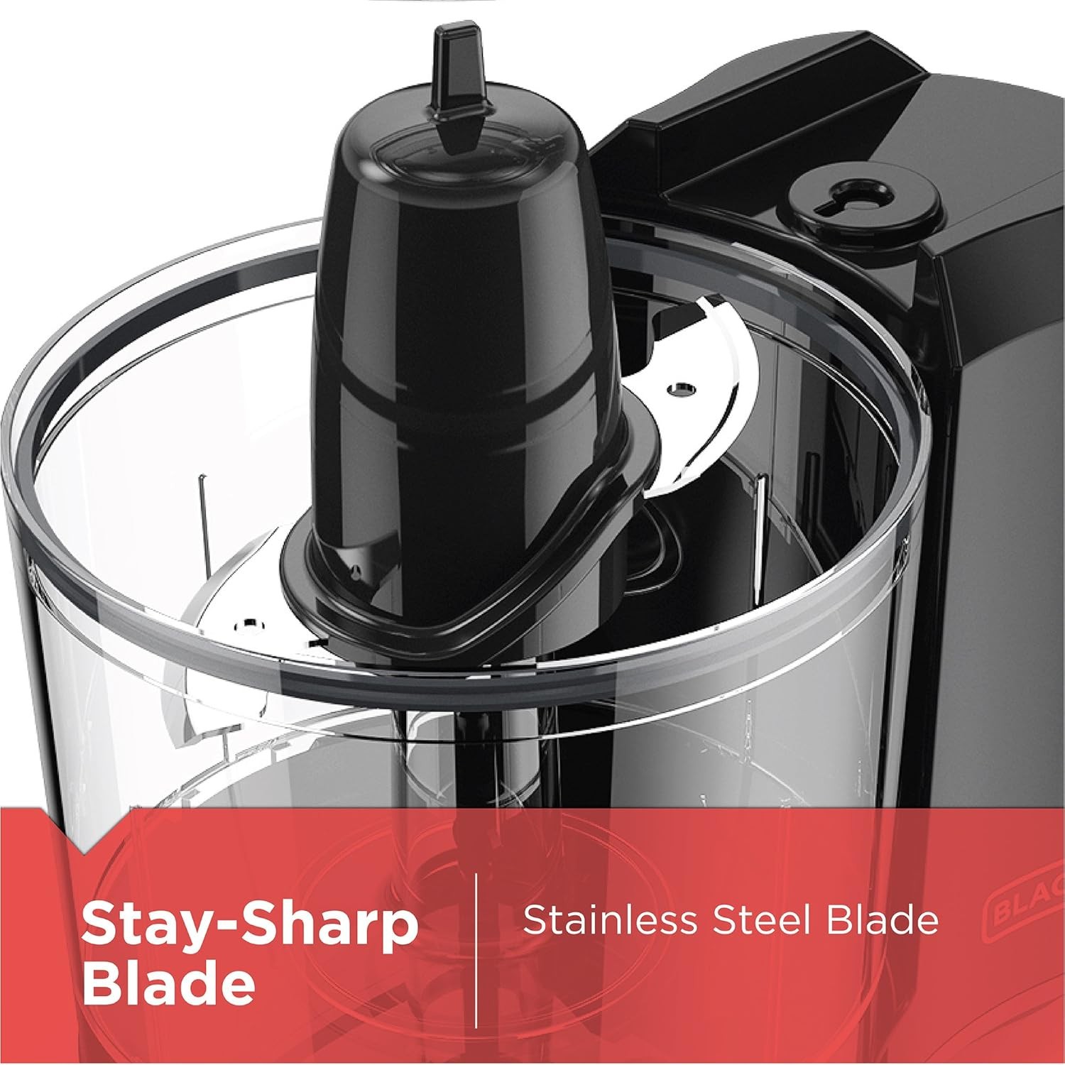 1.5-Cup Electric Food Chopper, One Touch Pulse, 150W Motor, Stay-Sharp Blade, Di