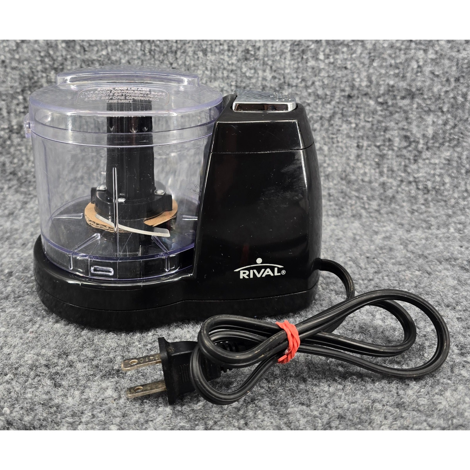 Rival Mini Chopper 1.5 Cup Black Electric One-Touch Pulse Nuts veggies MC-67BL