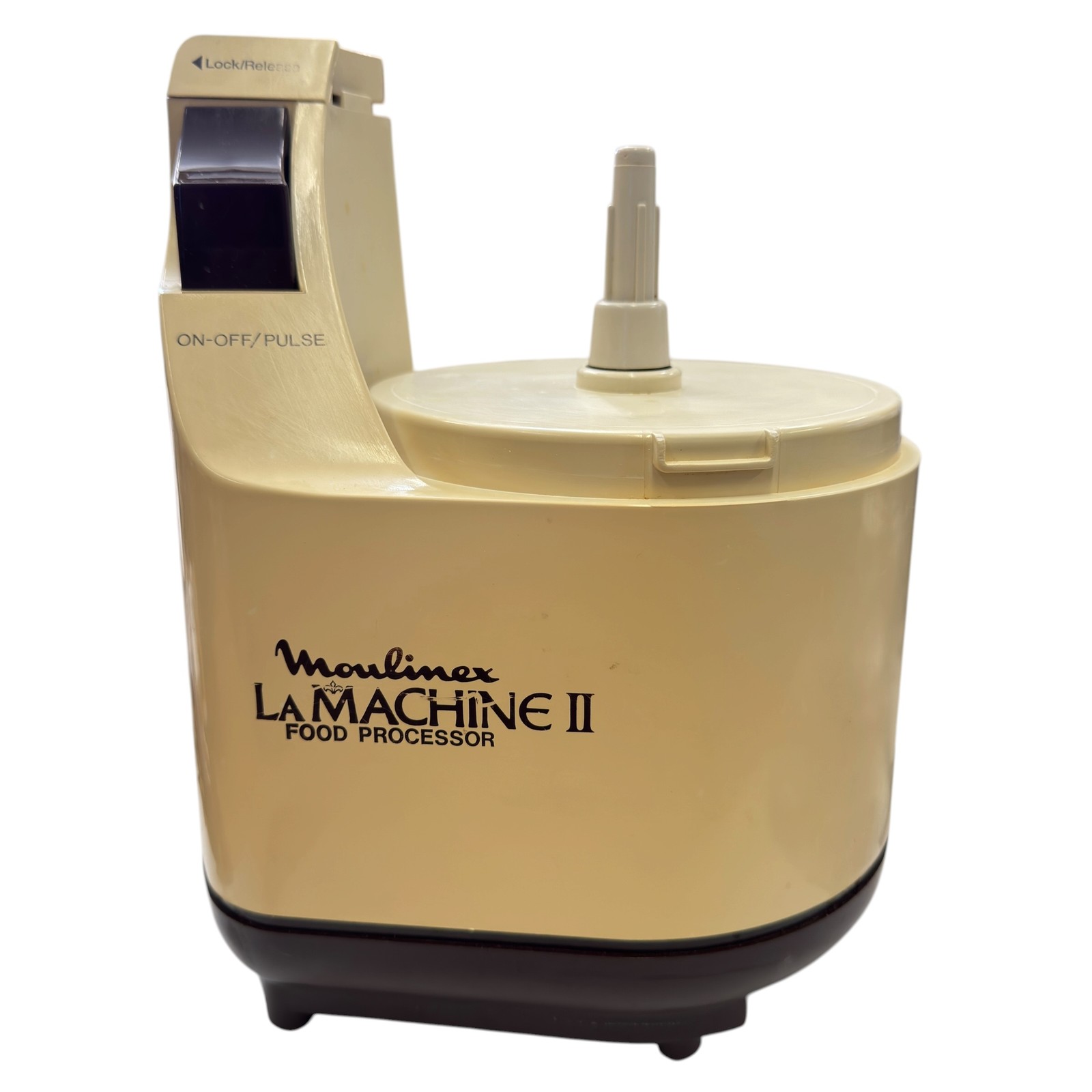 Moulinex LA MACHINE II LM2 Vintage Food Processor Motor Base Only Beige Brown