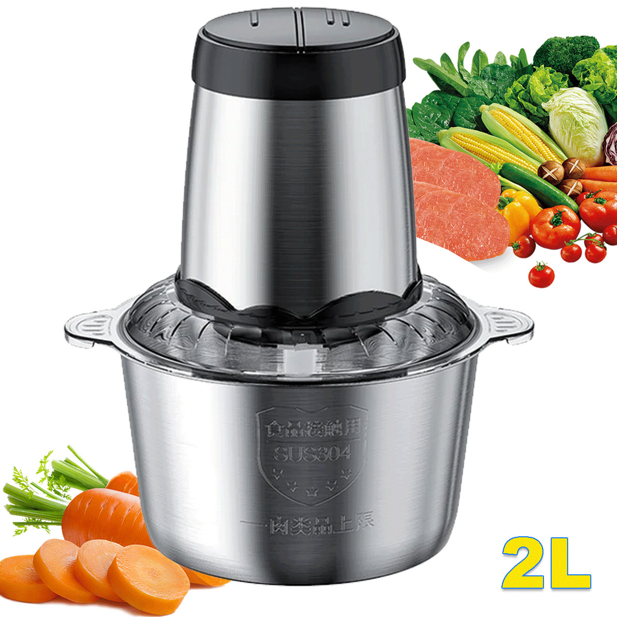 2L/5L Electric Meat Grinder Food Processor Fruits Blender Chopper Sausage Maker