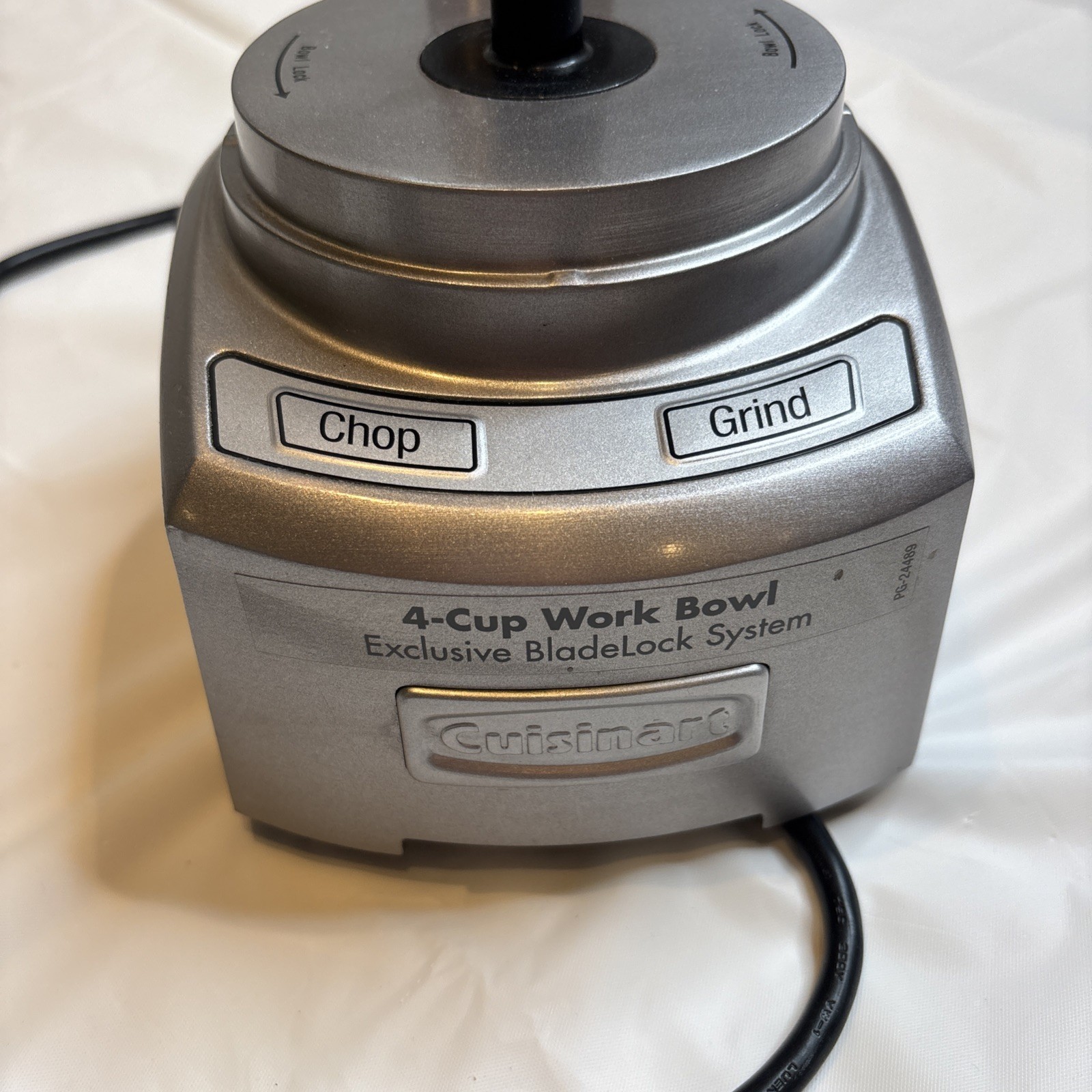 Cuisinart Mini-Prep Plus DLC-2A Food Processor Parts Lot Motor Base Lid Blade