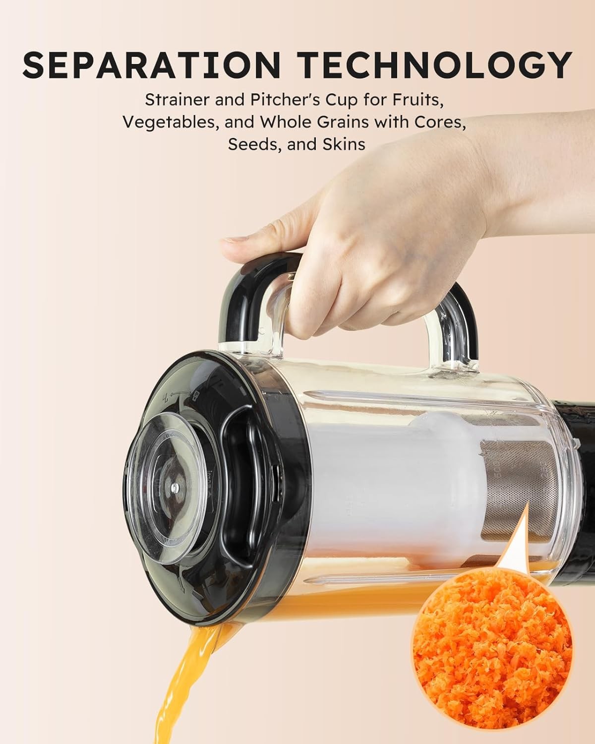 5-in-1 Kitchen Blender & Food Processor Combo, Smoothies, Meat Chopper, 40oz Jar