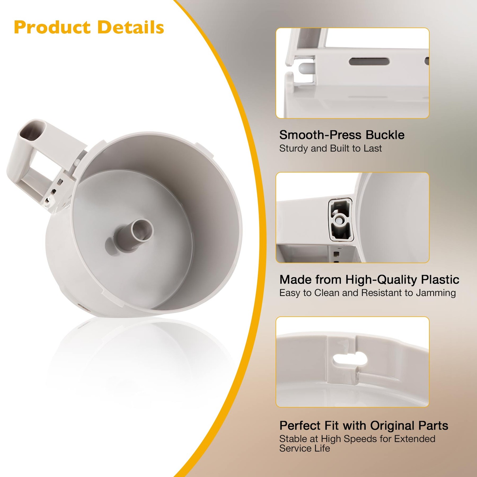 3-Quart Cutter Bowl Fit Robot Coupe R2 R2B R2N R2 Dice Food Processors 112204S