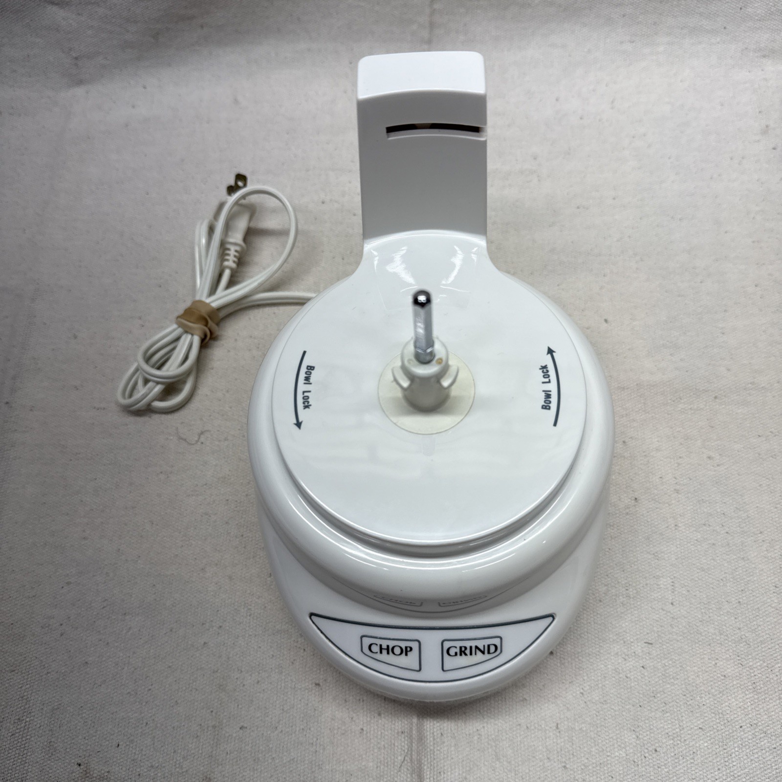 Cuisinart Food Processor DLC-2A Motor Base ONLY Mini-Prep Plus White Tested