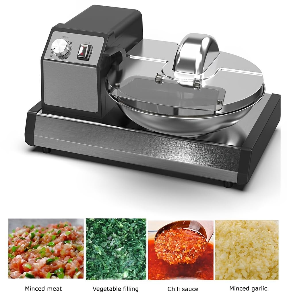 PreAsion 5.5 L Multifunction Meat Bowl Cutter 110V Mixer