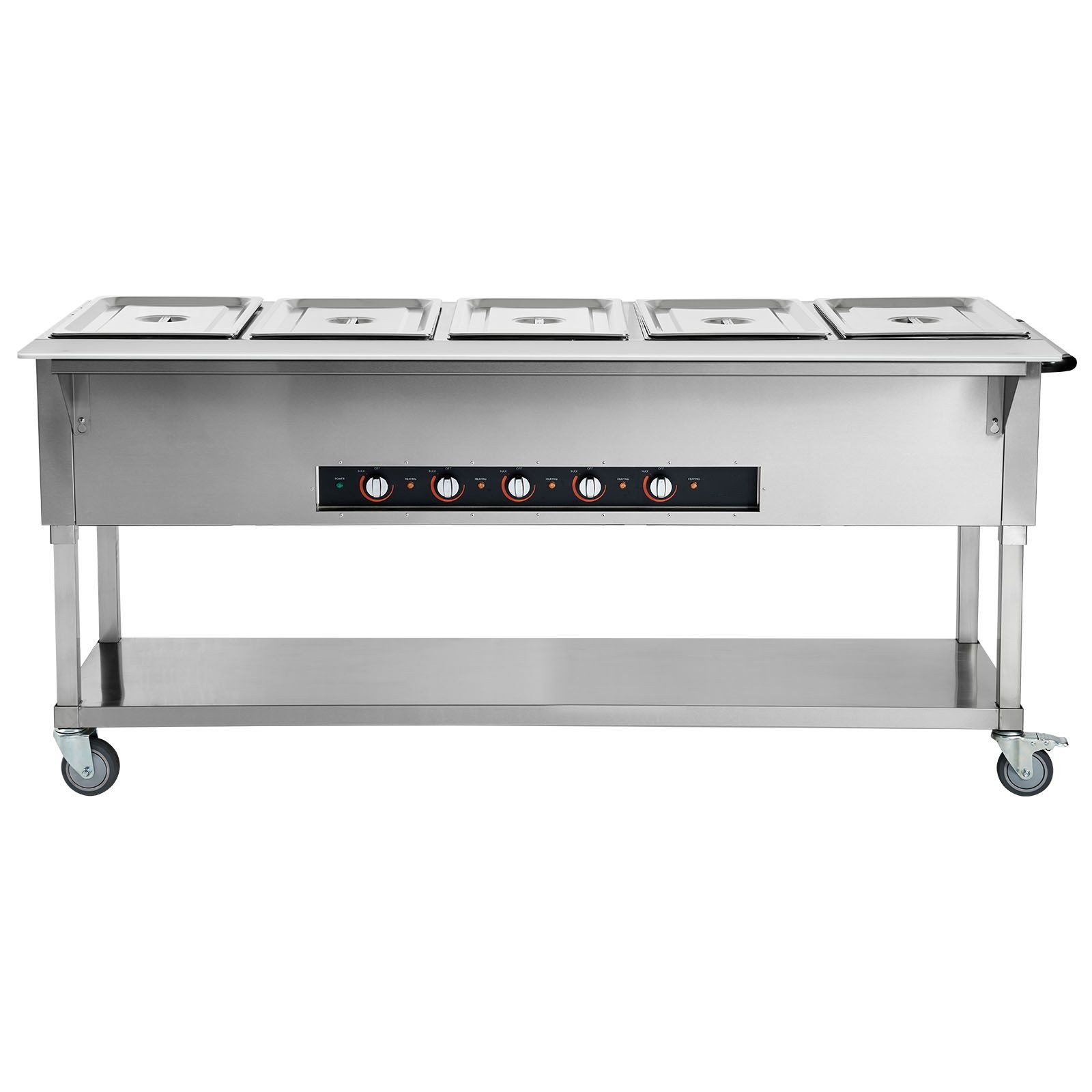 Commercial 5-Pan 20.6QT Food Warmer 3750W