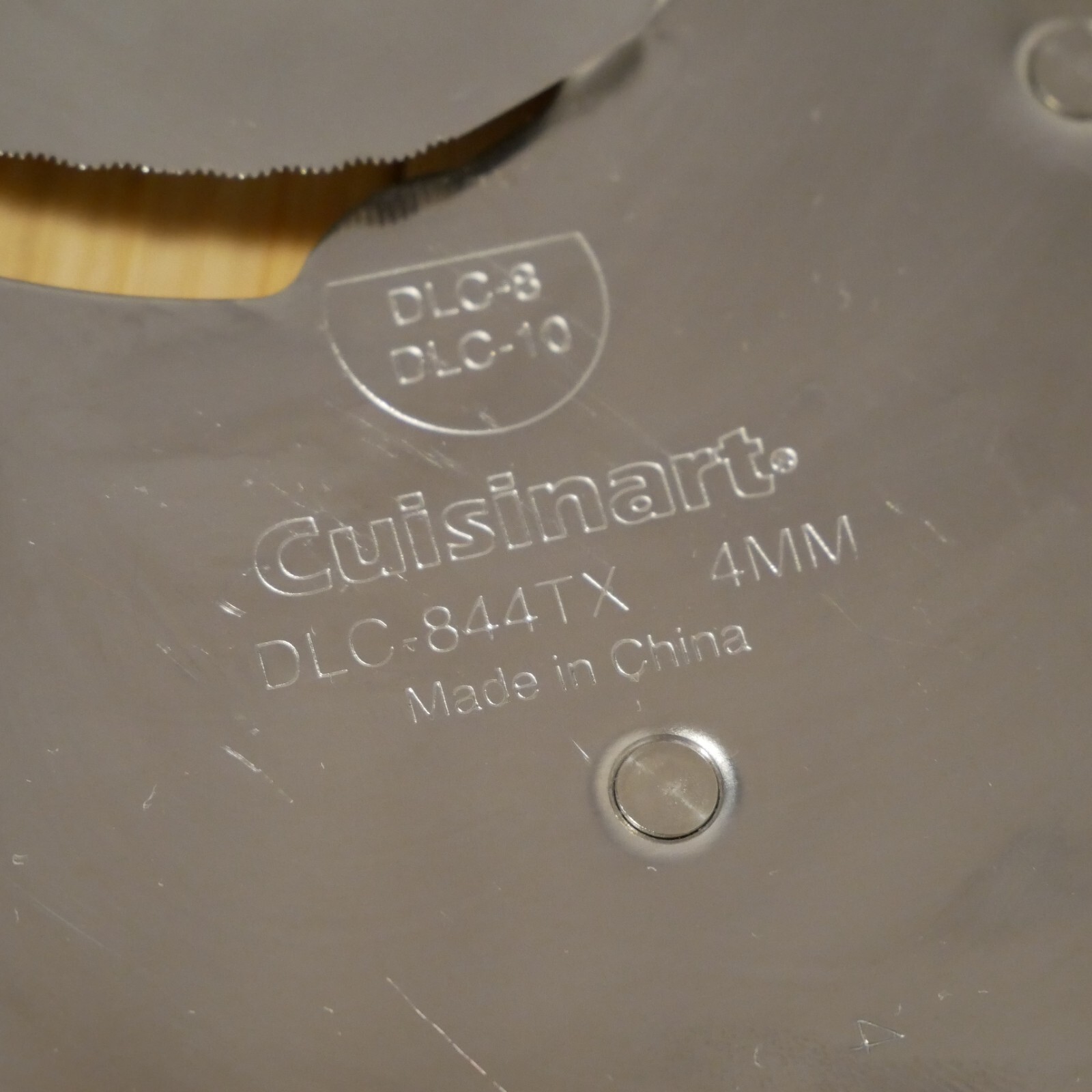 Cuisinart Food Processing Blade DLC-844TX 4MM Slicing Disk DCL-8 & DLC-10