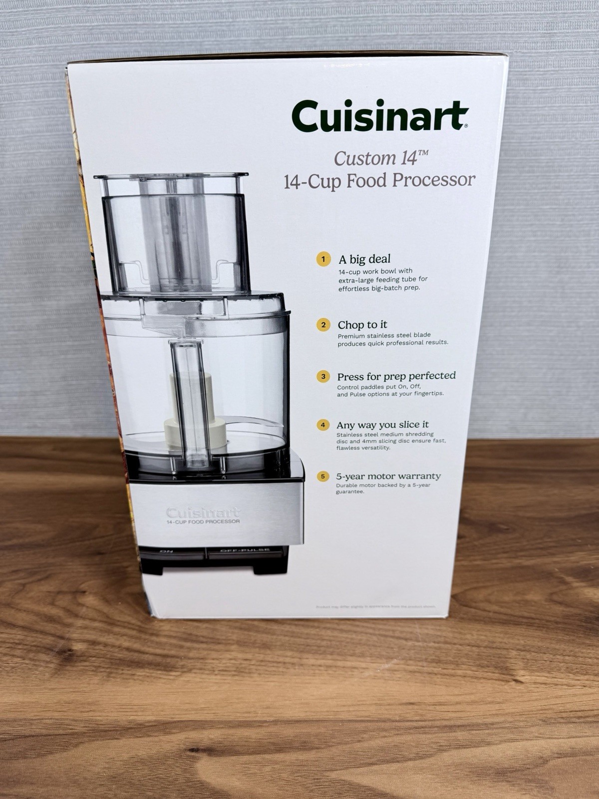 Cuisinart Custom 14 14-Cup Food Processor 720W Stainless Steel DFP-14BCNY