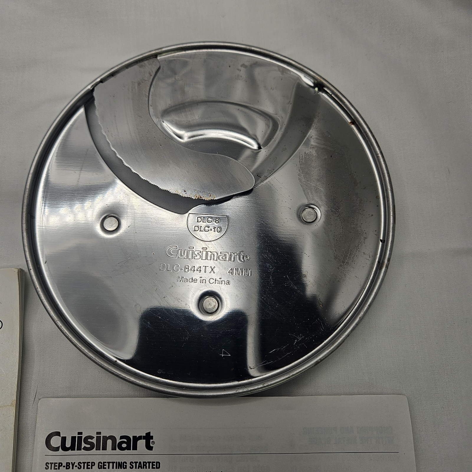 Cuisinart DLC-10S TX White Pro Classic 7-cup Bowl Food Processor Working Tested