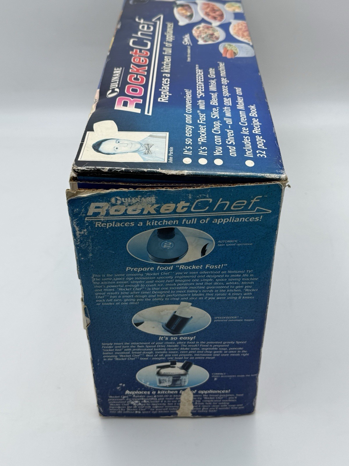 Culinare Rocket Chef Food Processor Chopper Slicer Grater New NIB Complete VTG