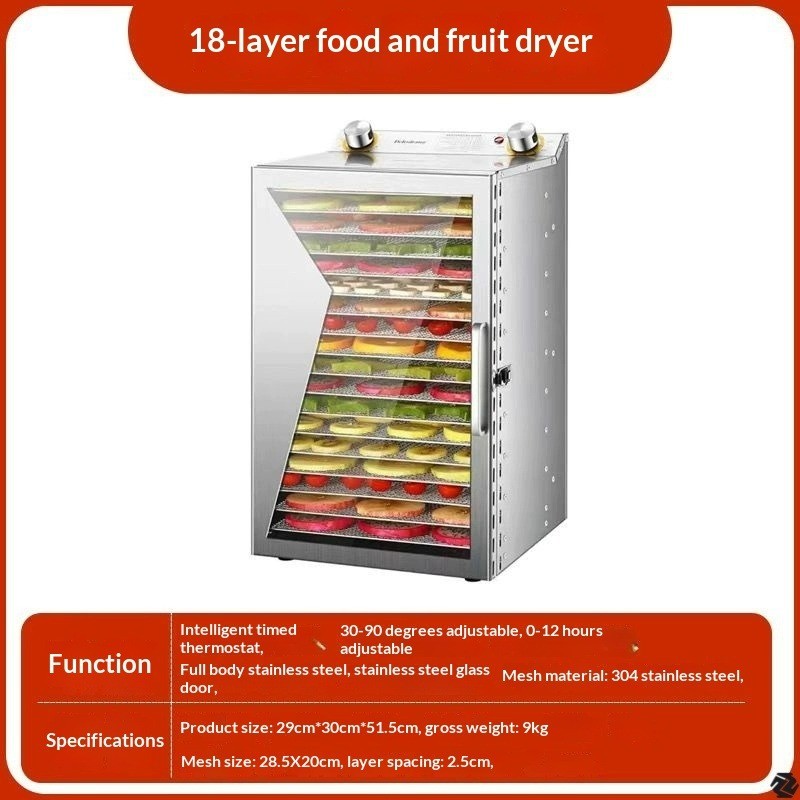 18th Floor High Capacity Food Pet Snacks Meat Vegetables Dryer Heating Dried