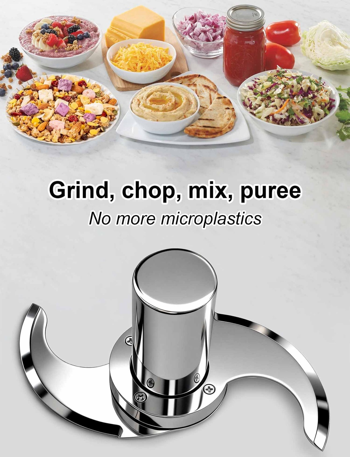 27055 S Blade for Robot Coupe Food Processor R2, R2N, R2B, R2U, R201, Stainless