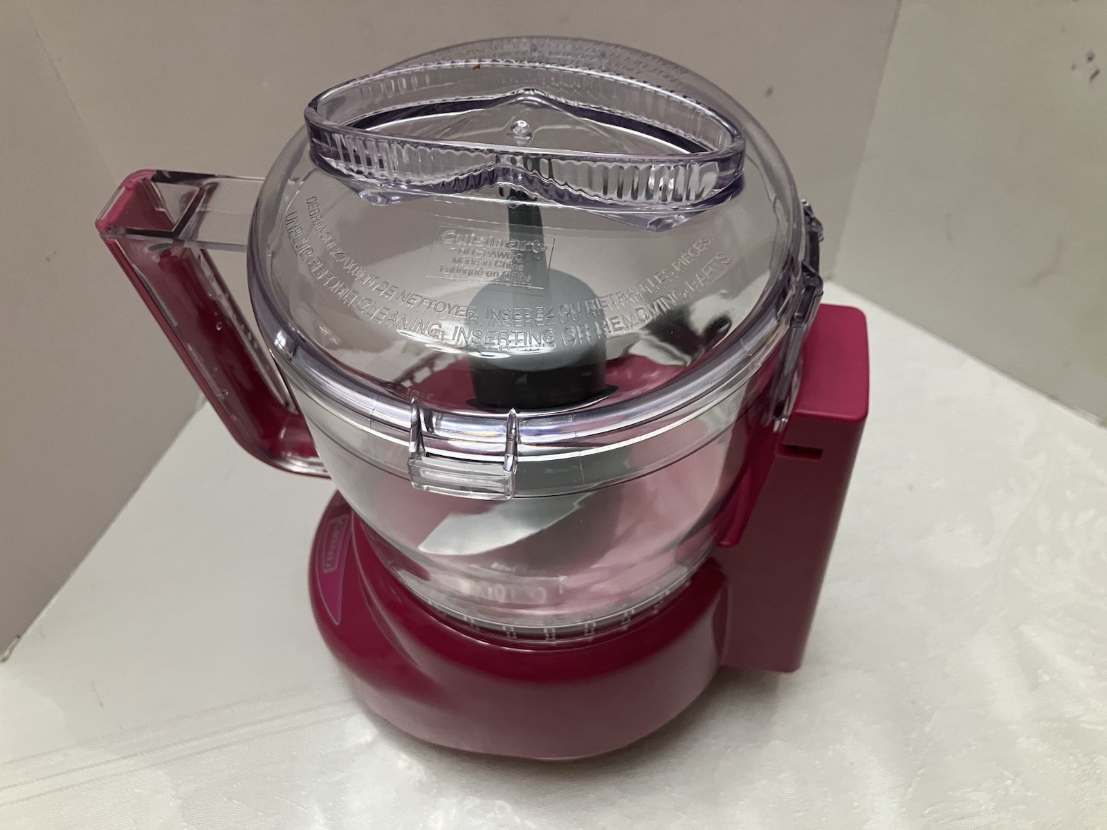 Cuisinart DLC-4A Mini-Prep Plus 3 Cup Food Processor Chopper Hot Pink DLC-2AWBC