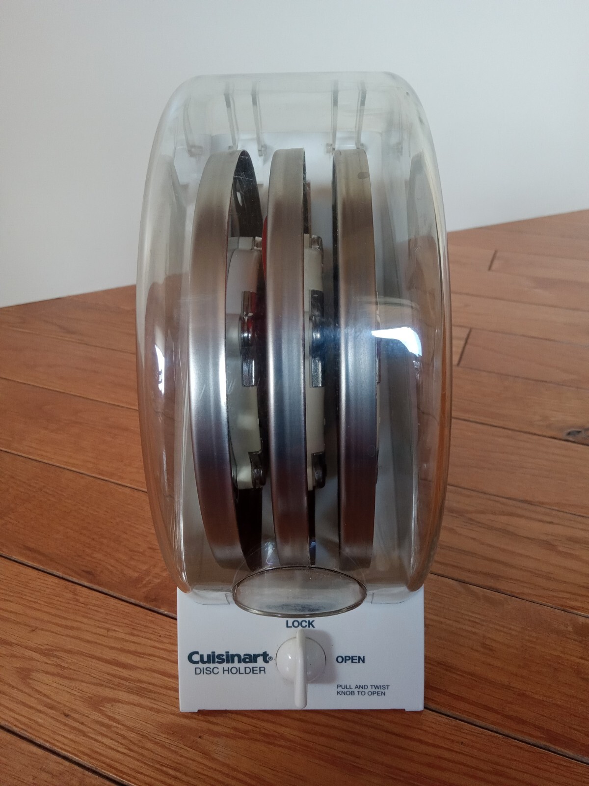 CUISINART Food Processor Safety Disc Holder w Lock – Includes 3 Processor Discs