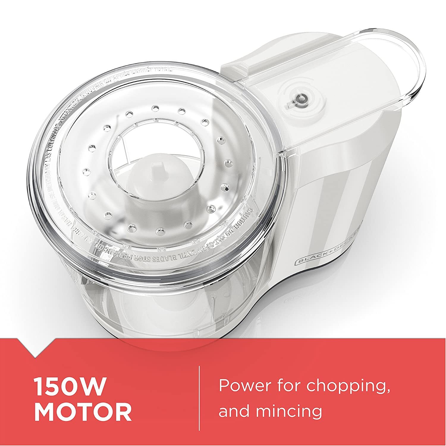 Black & Decker HC150W 70-Watt Food Chopper with Lid, Multicolour – Free Shipping
