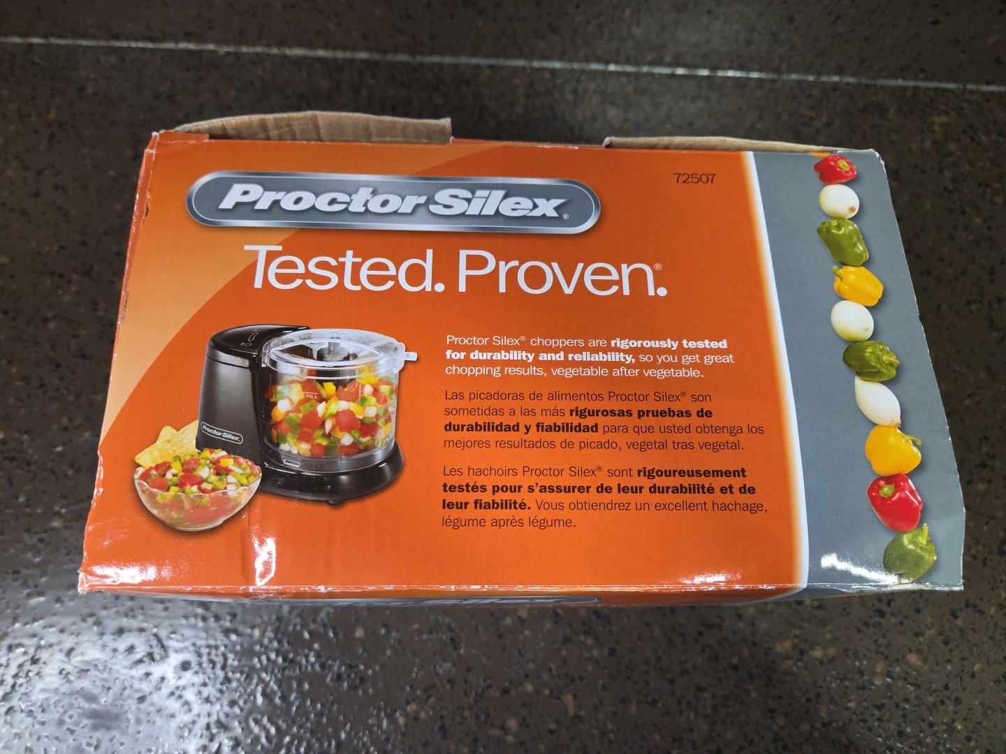 Proctor Silex 1-1/2 Cup Durable Food Chopper Black- New in Box