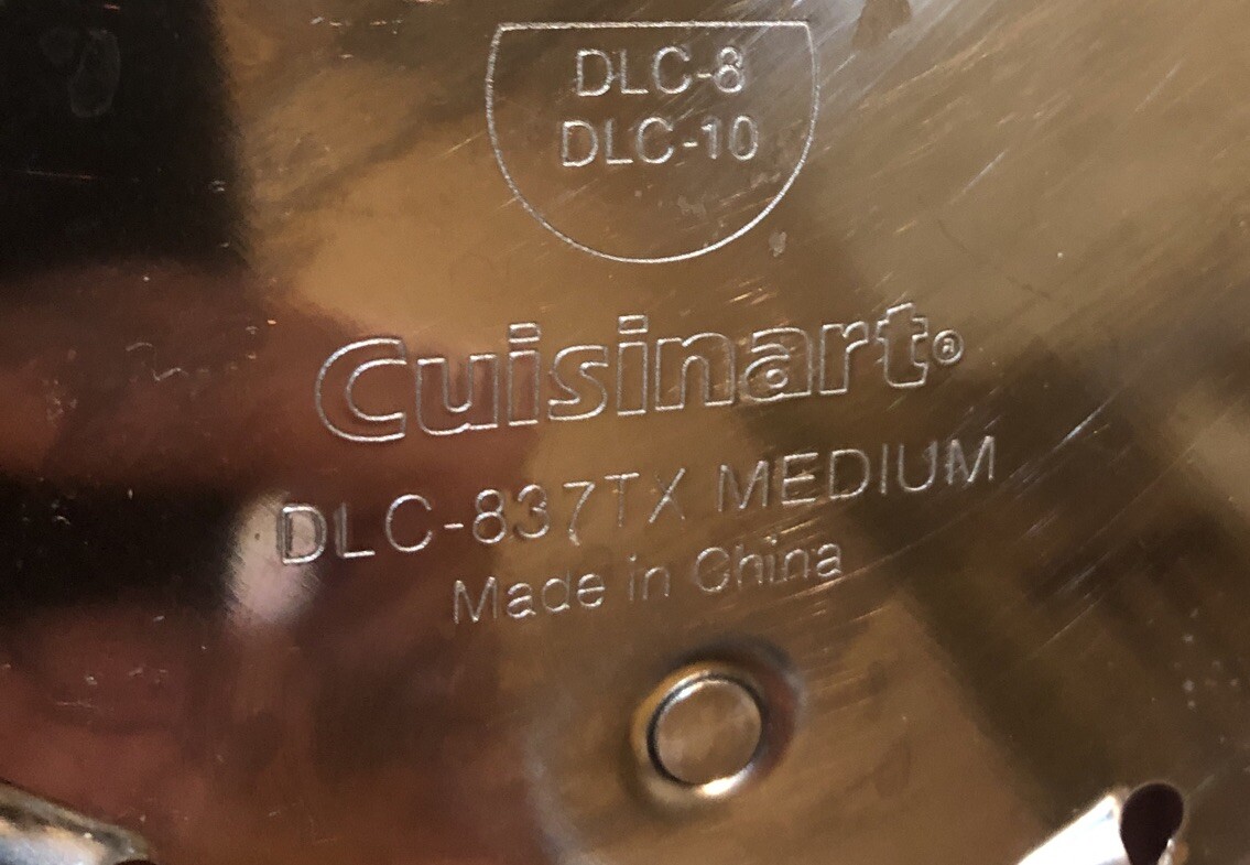 Cuisinart DLC-8 DLC-10 Food Processor DISCS DLC-844TX Slicer & DLC-837TX Grater