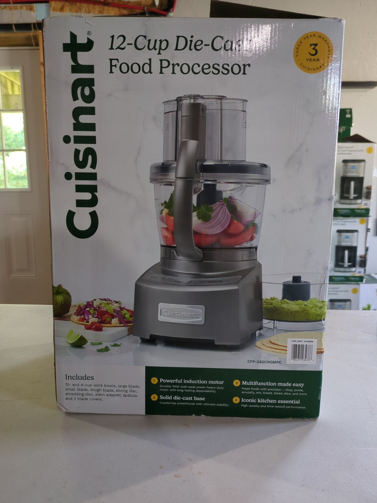 Cuisinart CFP-24DCNGMPC 12-Cup Die-Cast Food Processor Pre-owned Tested
