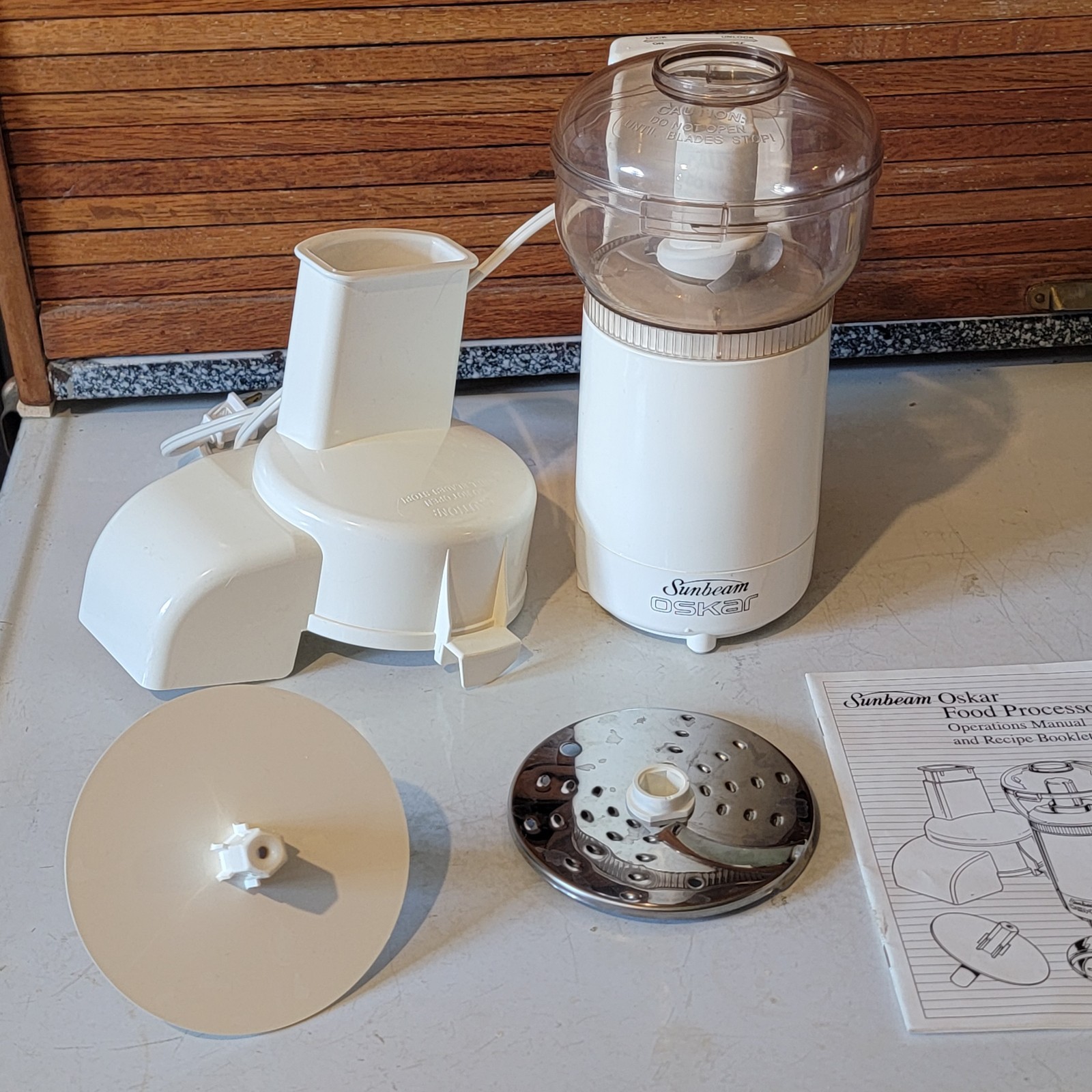 Vintage Sunbeam Oskar Food Processor 14081 Complete With Accessories Works 1986