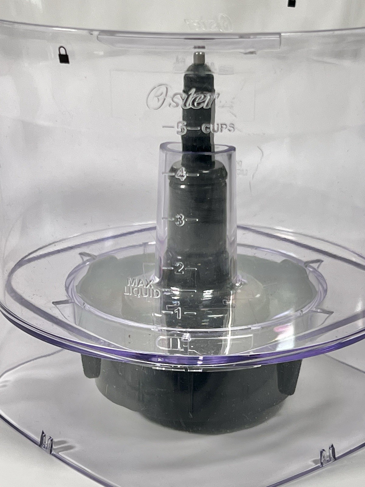 Oster 5 Cup Food Processor Pre Work Bowl/Jar Replacement Parts Only Clear OEM