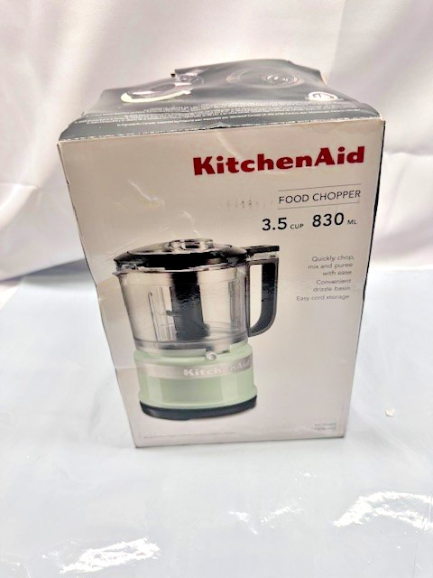 KitchenAid Cordless Food Chopper 3.5 Cup 830 ML-PISTACHIO*New-Box Damage