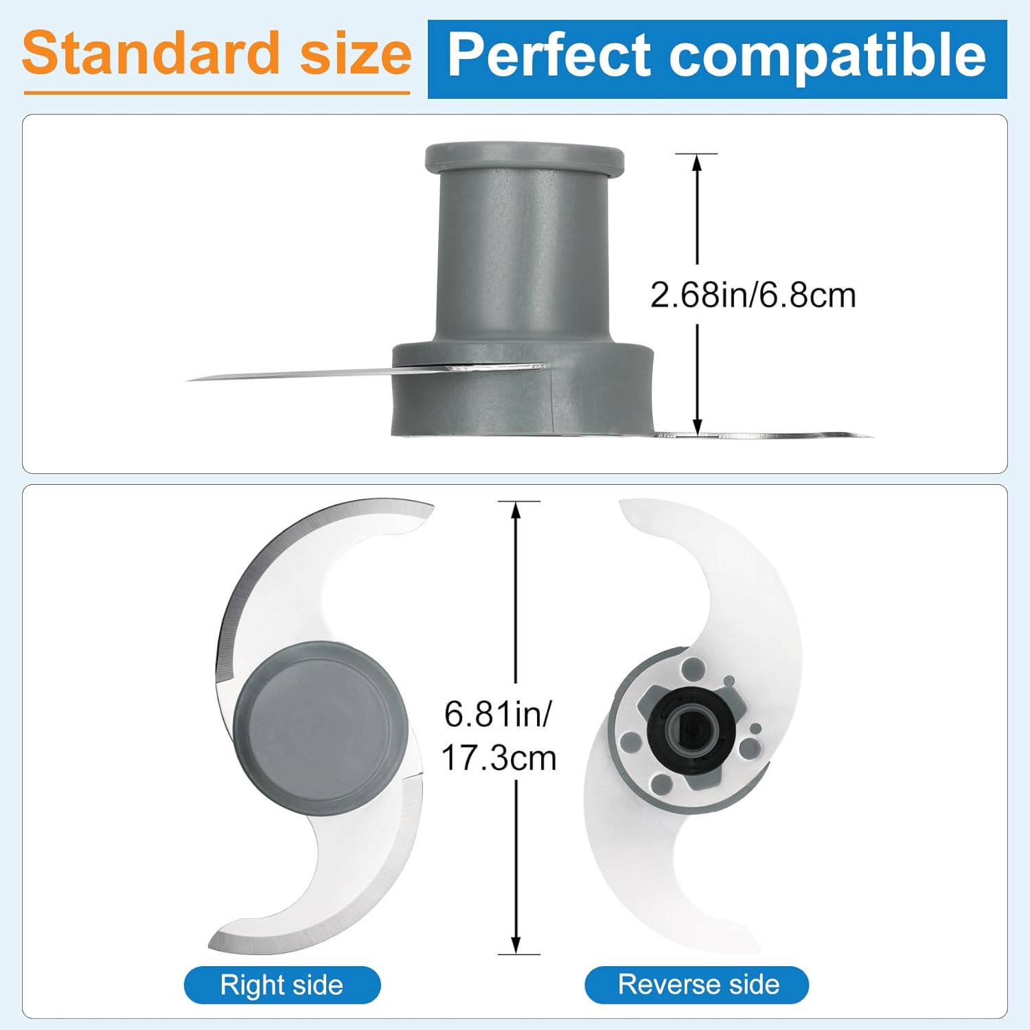 27055 Replacement S Blade Compatible with Robot Coupe R2, R2N, R2B, R2U Commerci