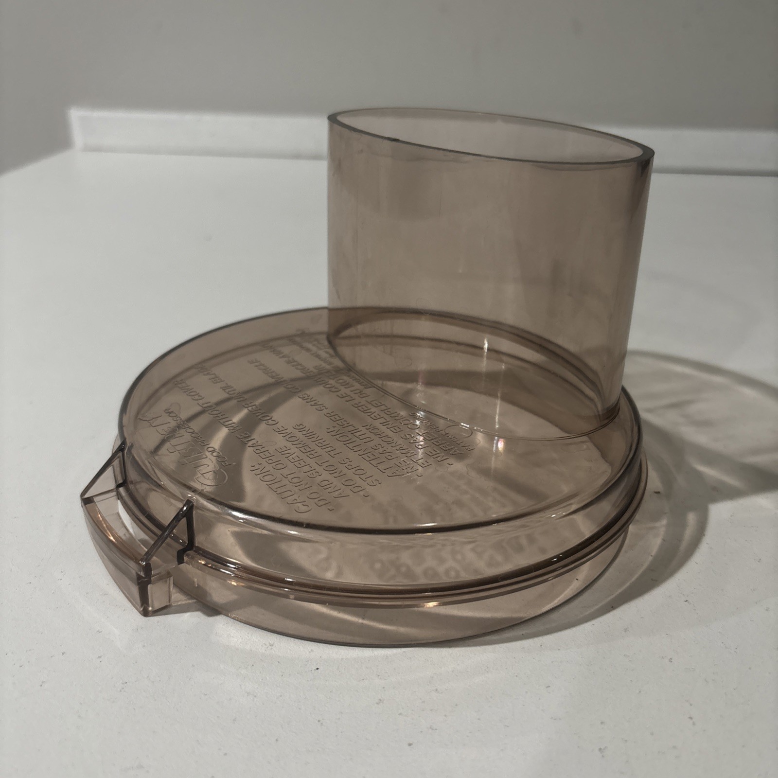Cuisinart DLC-10E Series Work Bowl Lid Cover Top Amber Part CFP-4.5.5.A.9