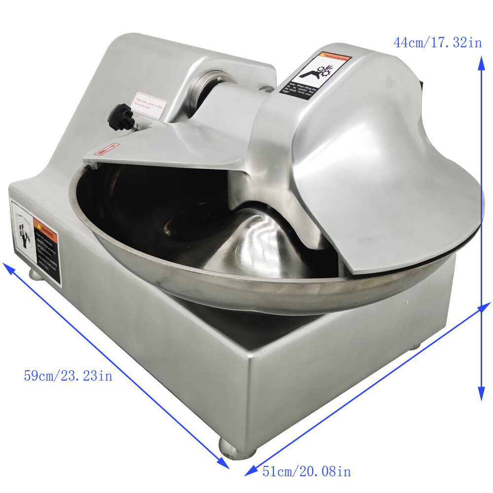 110V Electric Food Processor 8L Fruits Meat Vegetable Chopper Grinder Machine