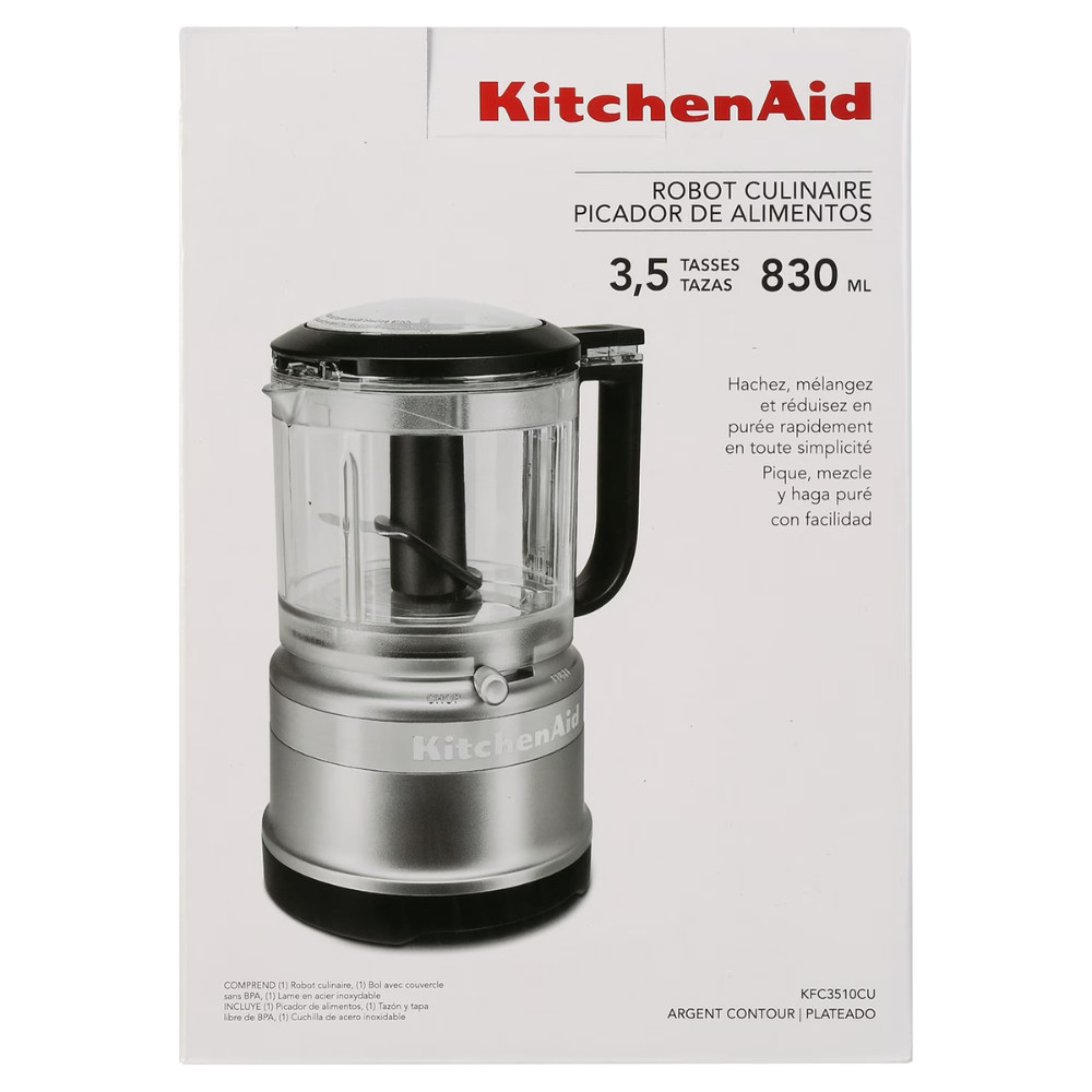 KitchenAid 3.5 Cup Food Chopper KFC3510, Mini Food Processor, Electric Blender