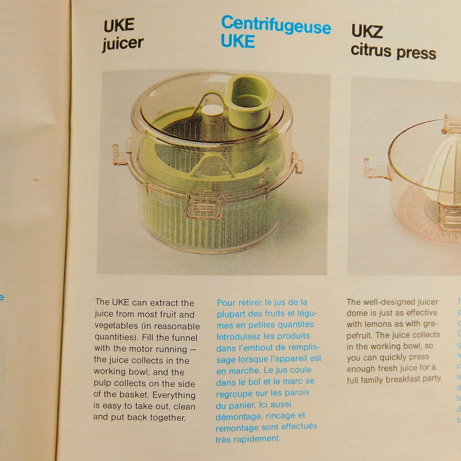 Braun Food Processor #4259 REPLACEMENT UKE Jucier Accessory Kit