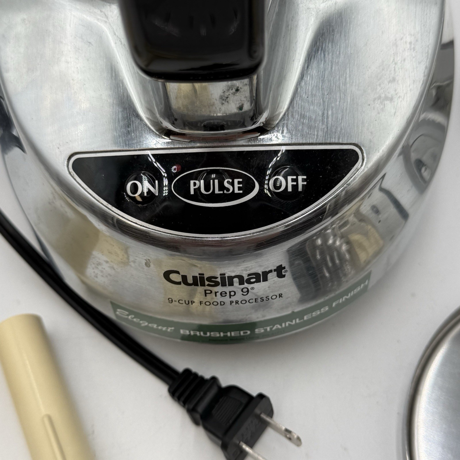 Cuisinart Prep 9 Cup Food Processor Brushed Stainless Finish Tested Working