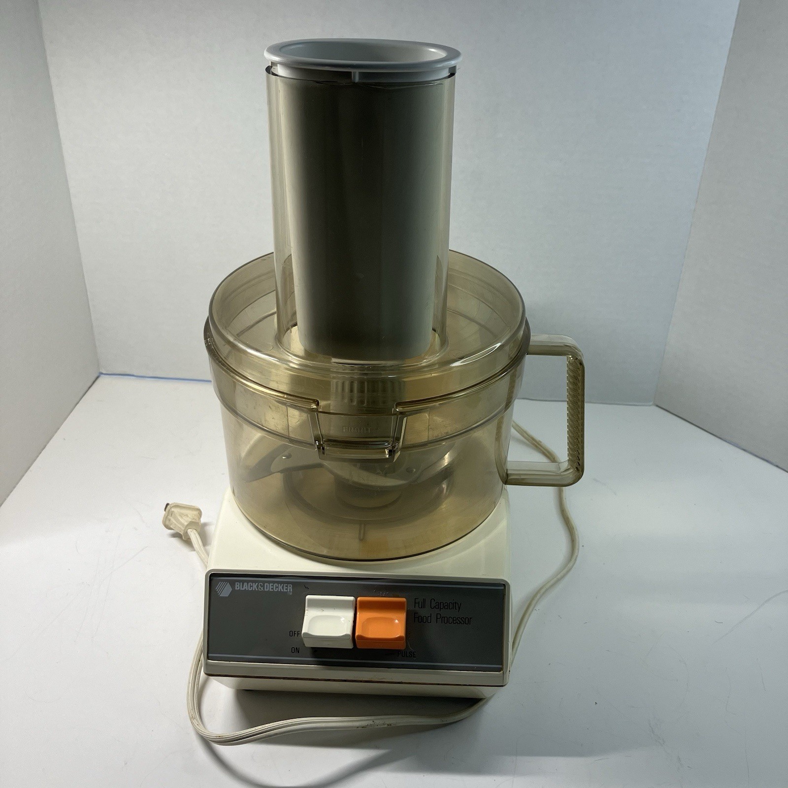 Black & Decker Food Processor Vtg D1FP1D Full Capacity 1986 USA Tested Clean