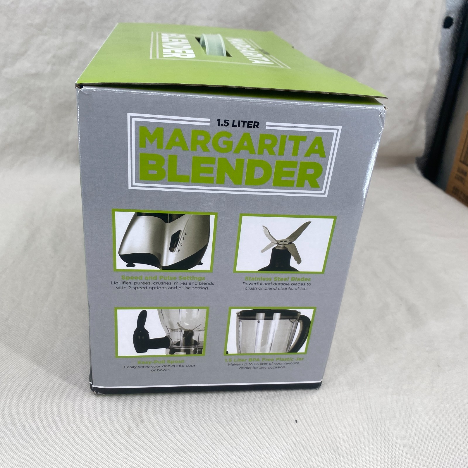 Eco+Chef 1.5L Margarita Blender 2 Speed plus Pulse 350 Watts Safety Lock NEW