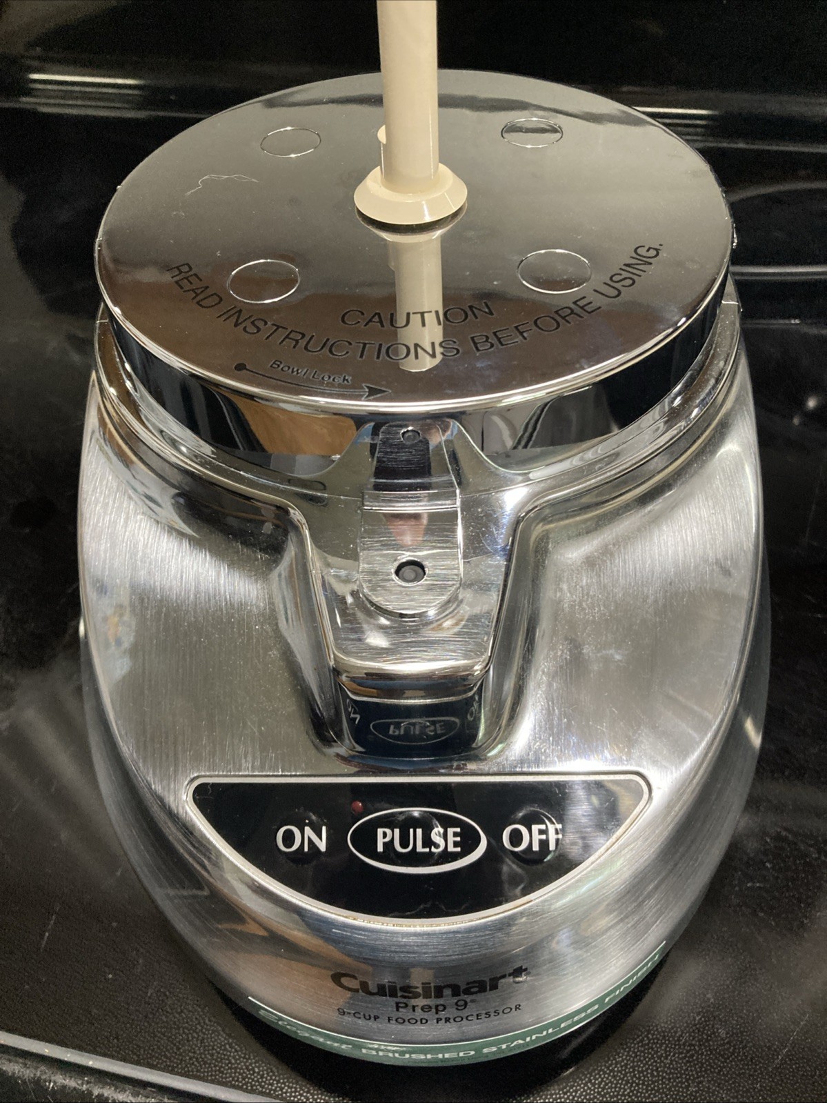 Cuisinart Prep 9-Cup Food Processor Brushed Stainless BASE ONLY Tested Works