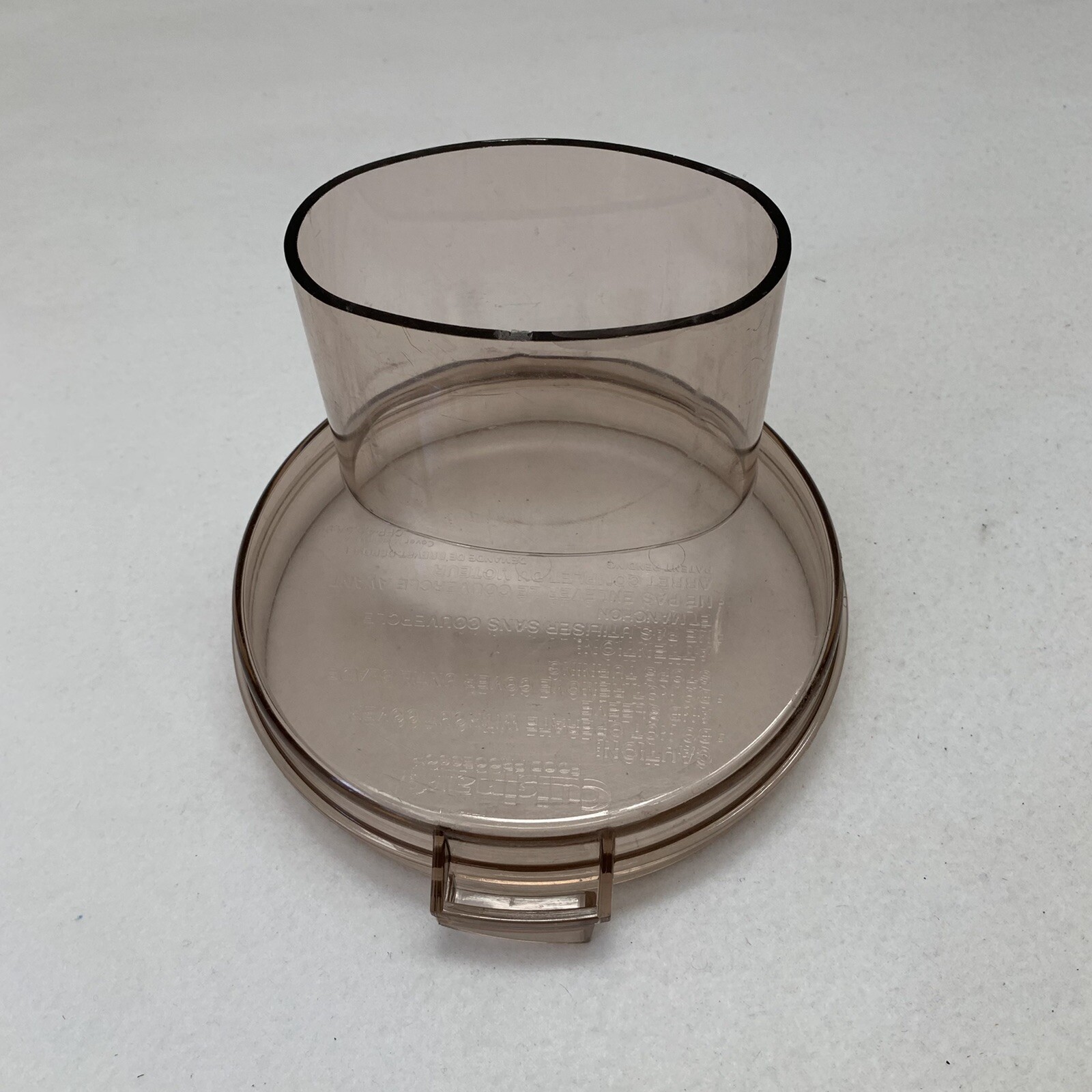 CUISINART DLC-10E CFP-4 5 5A 9 Work Bowl Lid Cover Top Amber Replacement Part.