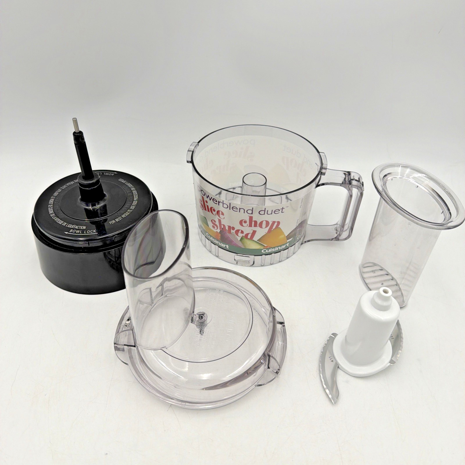 Cuisinart Powerblend Duet Food Processor Bowl, Base, Lid, Blade CBFP-10 BFP-10CH